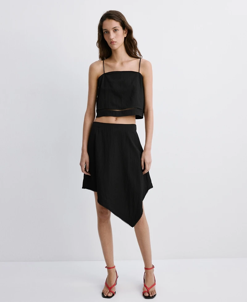Mango Women's Straps And Buttons Top