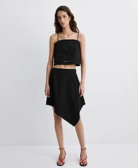 Mango Women's Straps And Buttons Top