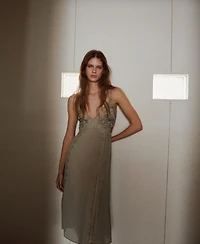 Mango Women's Embroidered Detail Dress