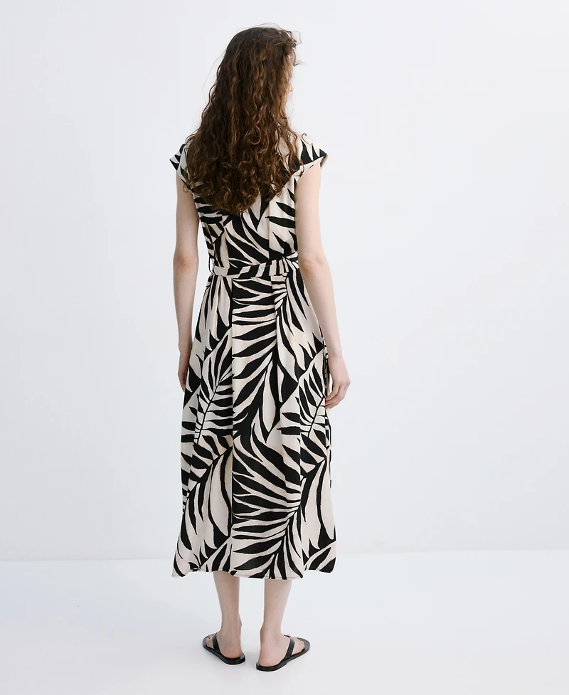Mango Women's Printed Shirt Dress