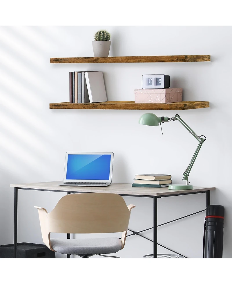 Sorbus 3 Pack 35 Inch Long Floating Wall Shelves - for Bathroom, Bedroom, Living Room
