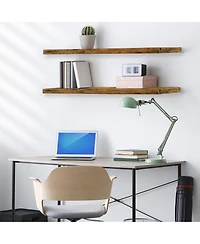 Sorbus 3 Pack 35 Inch Long Floating Wall Shelves - for Bathroom, Bedroom, Living Room