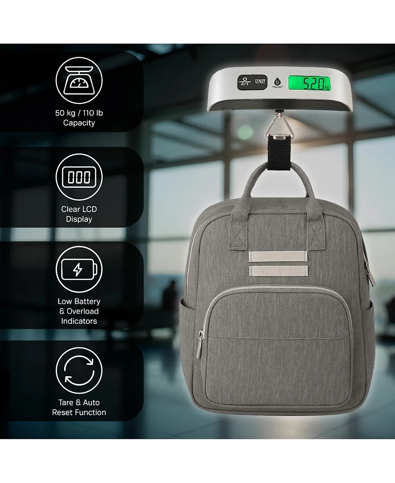 Pursonic The Savvy Traveler s Essential Trio: Electronic Luggage Scale, Memory Foam Travel Pillow, and Ultra-Compact Wireless Power Bank