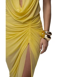 Jluxlabel Women's Ariana Plunge Halter Dress