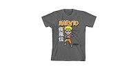 Naruto Boys Shippuden Pixel Character Youth Charcoal Graphic