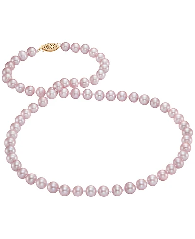Macy's Freshwater Pearl (6-7mm) Necklace in Sterling Silver