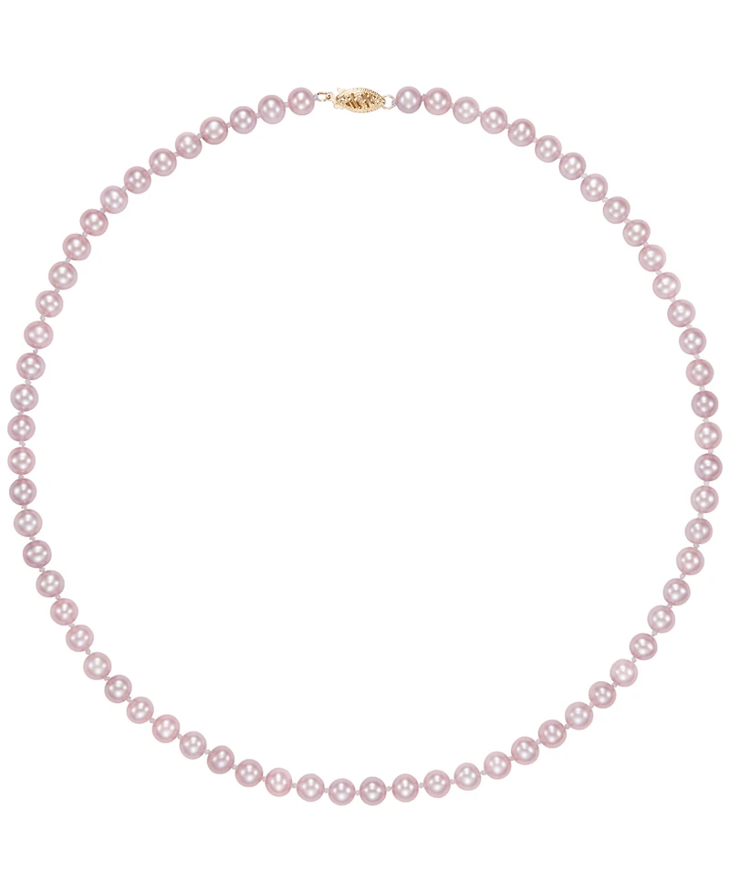 Macy's Freshwater Pearl (6-7mm) Necklace in Sterling Silver