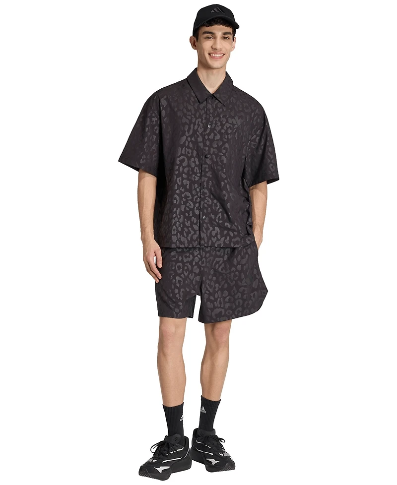 adidas Men's City Tech Leopard Regular-Fit Shorts