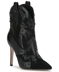 Jessica Simpson Women's Palieve Stiletto Studded Western Dress Booties