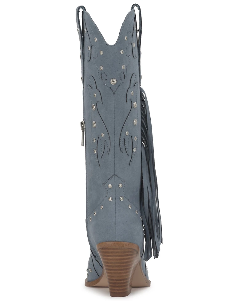 Jessica Simpson Women's Piarin Tall Fringe Western Cowboy Boots