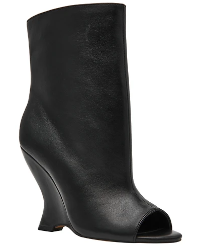 Steve Madden Women's Rylix Peep Toe Sculpted Wedge Booties
