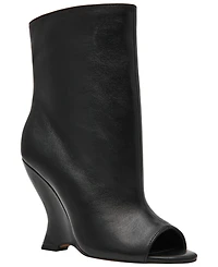 Steve Madden Women's Rylix Peep Toe Sculpted Wedge Booties