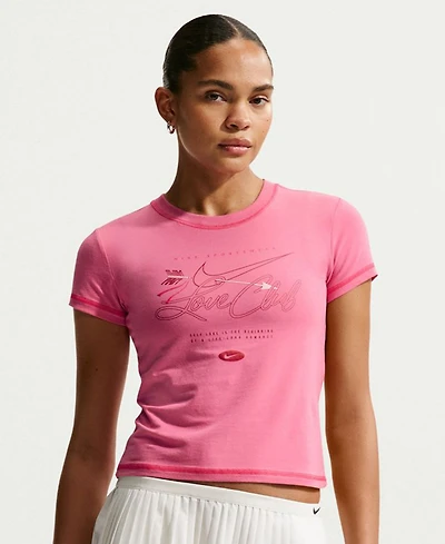 Nike Sportswear Women's Chill Knit Slim Short-Sleeved Cropped T-Shirt