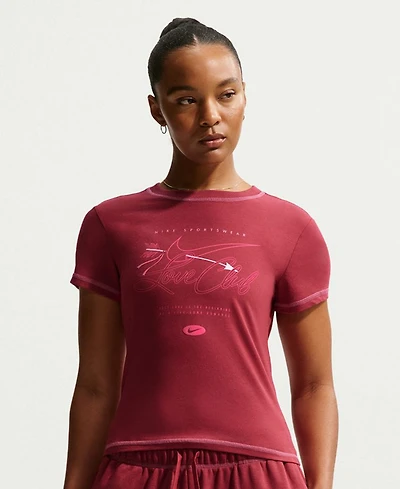 Nike Sportswear Women's Chill Knit Slim Short-Sleeved Cropped T-Shirt