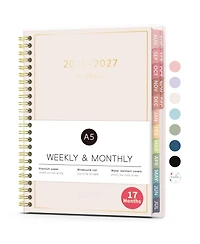 Gnuadz Academic Planner 2026-2027 Weekly Monthly A5