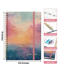 Gnuadz Planner 2026-2027 Academic Weekly Monthly Spiral School Book Herbs