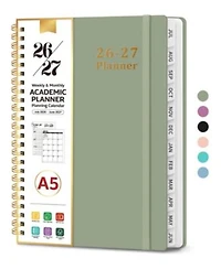Gnuadz Planner 2026 2027 Academic Weekly Monthly Hardcover Tabs