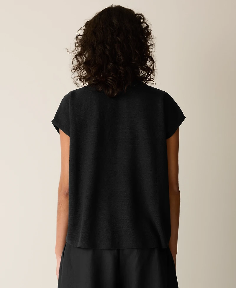 Eileen Fisher Women's V-Neck Cap-Sleeve Sweater