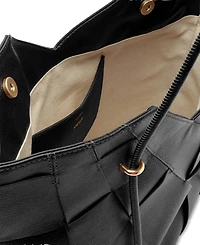 Arezzo Sarah Medium Leather Tote Handbag