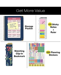 Gnuadz Hardcover Academic Planner 2026-2027 14 Month Daily Weekly Monthly Agenda Bookmark Pocket Folder Sticky Notes
