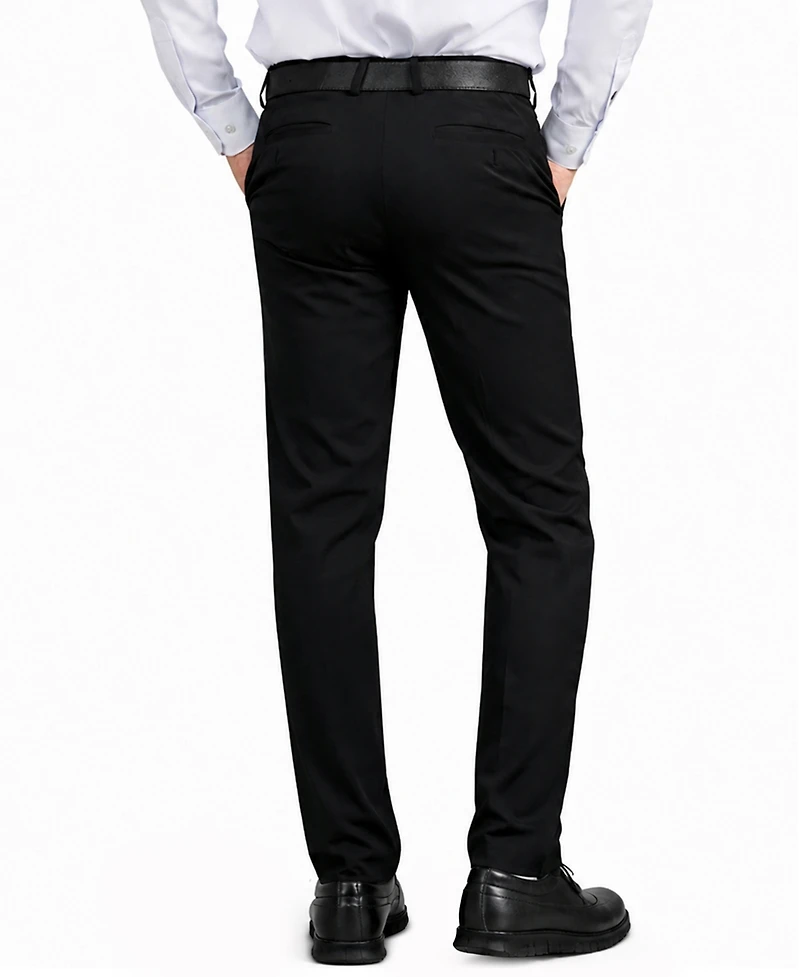 Galaxy By Harvic Men's Slim-Fit Woven Stretch Pants