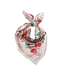 Marcus Adler Floral Satin Square Scarf