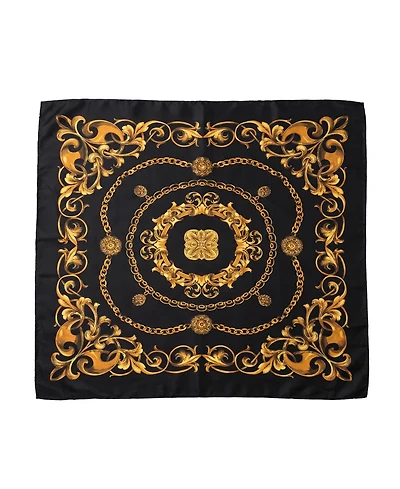 Marcus Adler Chain Print Satin Square Scarf