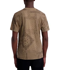 Karl Lagerfeld Paris Men's Bandana Print T-Shirt