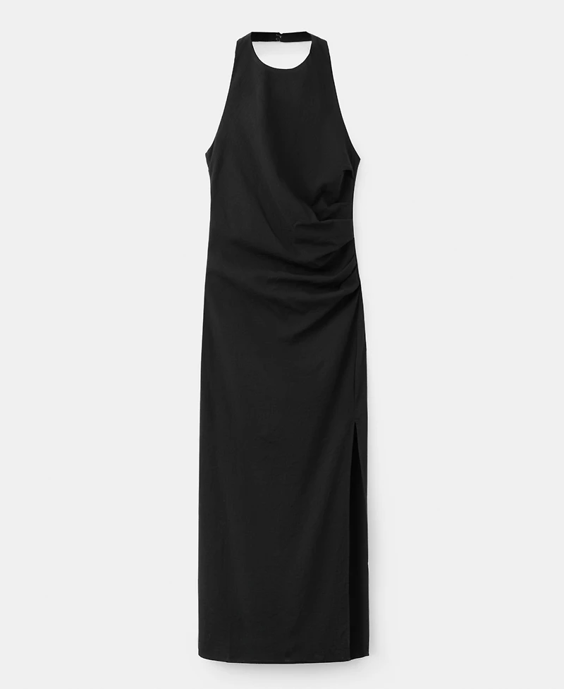 Mango Women's Draped Halter Dress