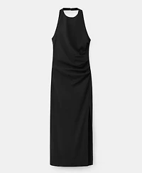 Mango Women's Draped Halter Dress
