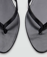 Mango Women's Leather Strap Sandals