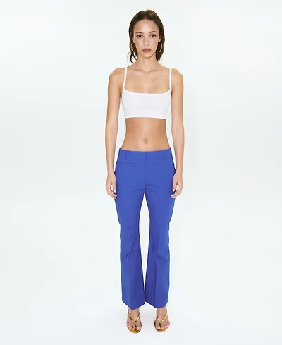 Mango Women's Seam Detail Straight Pants
