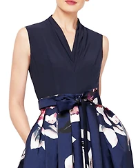 Sl Fashions Floral-Print High-Low Dress