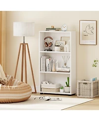 Gymax 2PCS Bookshelf 3-Tier Bookcase w/Anti-Tipping Kit for Living Room Home Office