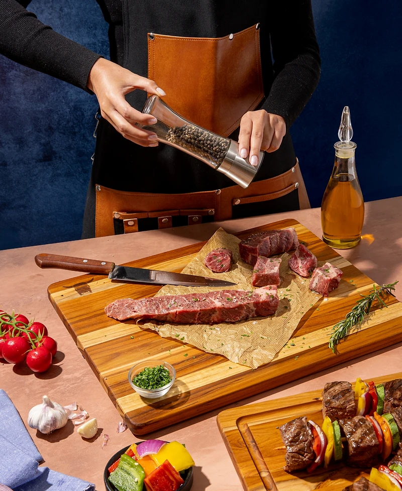Teakhaus Kitchen Boards With Display Stand Set of 3