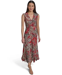Tommy Hilfiger Women's V-Neck Printed Dress