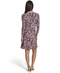 Tommy Hilfiger Women's Boat Neck Pleated Hem Dress