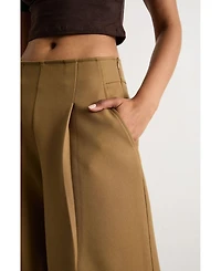 Warehouse Women's Premium Wide Leg Tailored Trousers