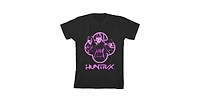 Kpop Demon Hunters Girls Huntrx Black Crew Neck Short Sleeve Tee-Medium