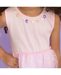Sweet Wink Little Girls Mermaid Pearl Tank Tutu Dress