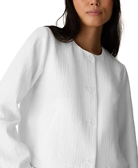 Eileen Fisher Women's Round Neck Jacket