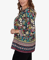 Ruby Rd. Plus Paradise Tropic Print Knit Top