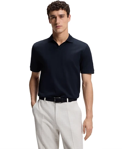 Boss by Hugo Men's Cotton-Jacquard Regular-Fit Polo Shirt