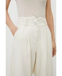 Karen Millen Women's High Waisted Denim Wide Leg Jeans
