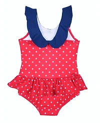 Florence Eiseman Little Girls Polka Dot Sailor Swimsuit