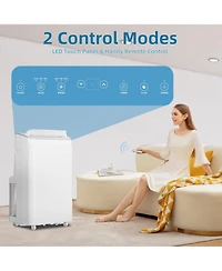 Xo 12,000 Btu Portable Ac, 3-in-1 Cooling, Fan and Dehumidifying, Remote Control, Timer, Window Kit, Wheels and Handles