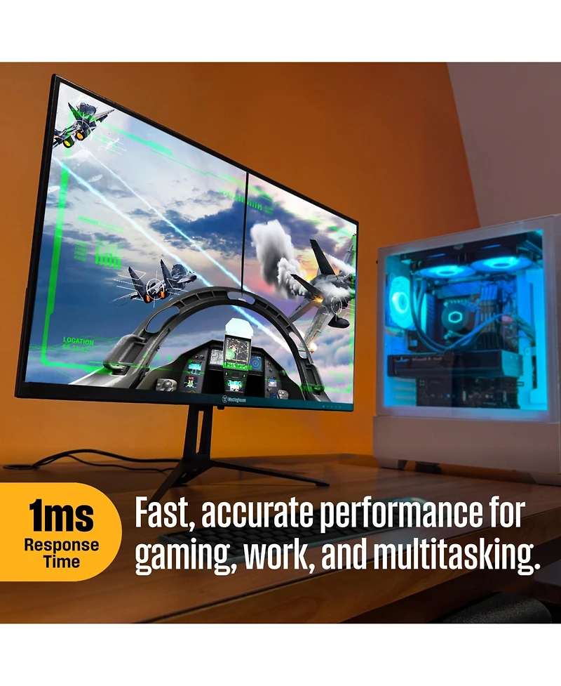 Westinghouse 27" Full Hd Ips Monitor, 120Hz, 1ms, Hdr, Adaptive Sync, Built-in Speakers, Hdmi & Vga