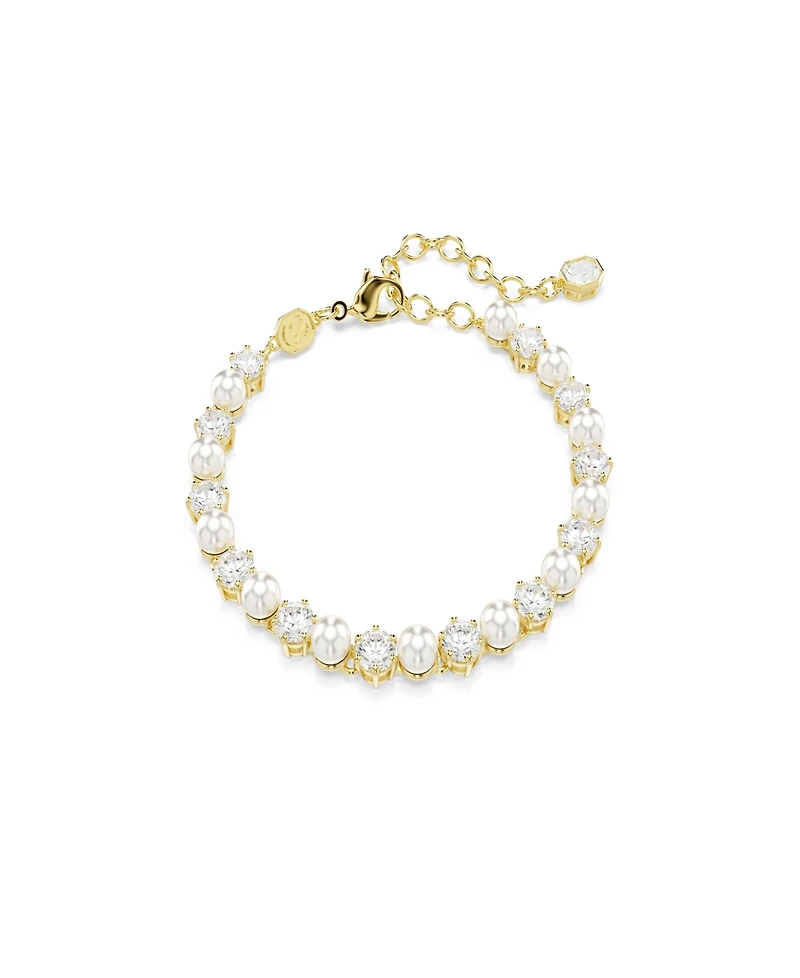 Swarovski Gold-Tone Plated Tennis Bracelet