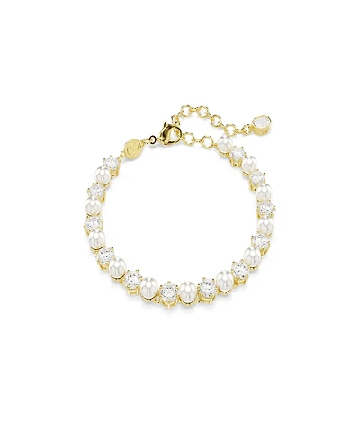 Swarovski Gold-Tone Plated Tennis Bracelet