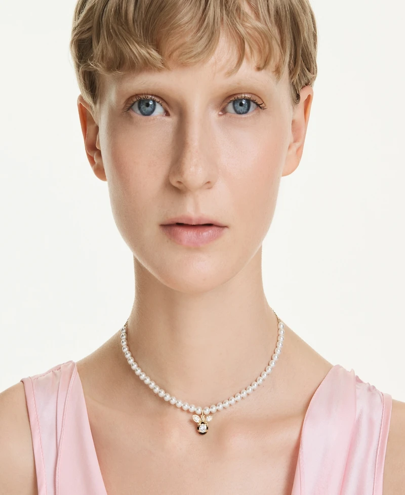 Swarovski Gold-Tone Idyllia Bee Choker Necklace